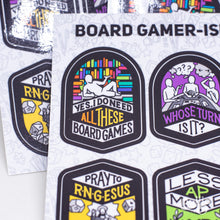 Load image into Gallery viewer, Board Gamer-Isms Sticker Sheet