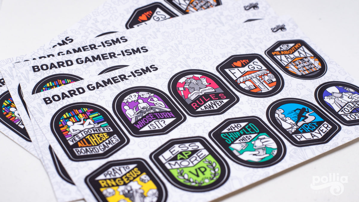 Board Gamer-Isms Sticker Sheet