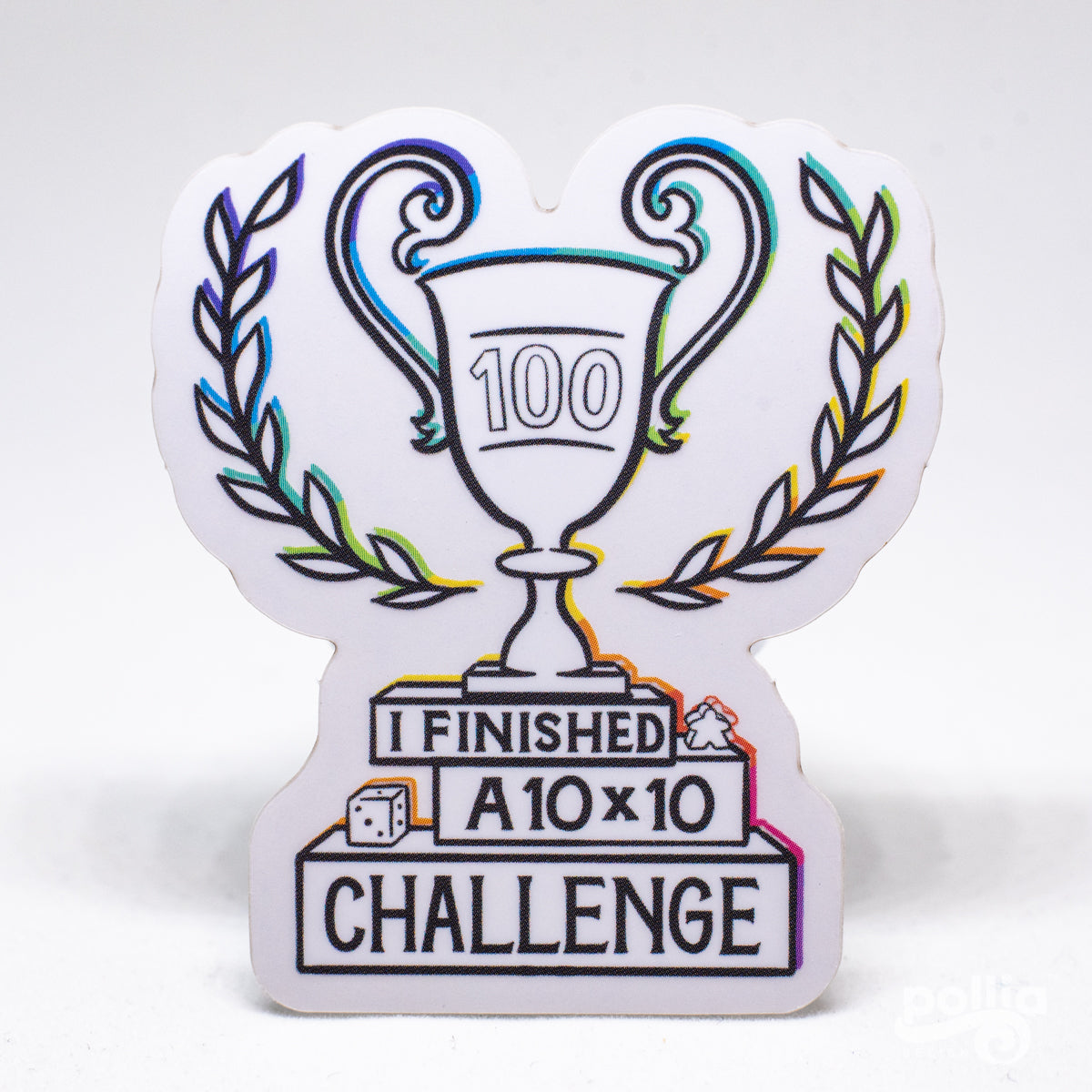 10x10 Board Game Champion Sticker