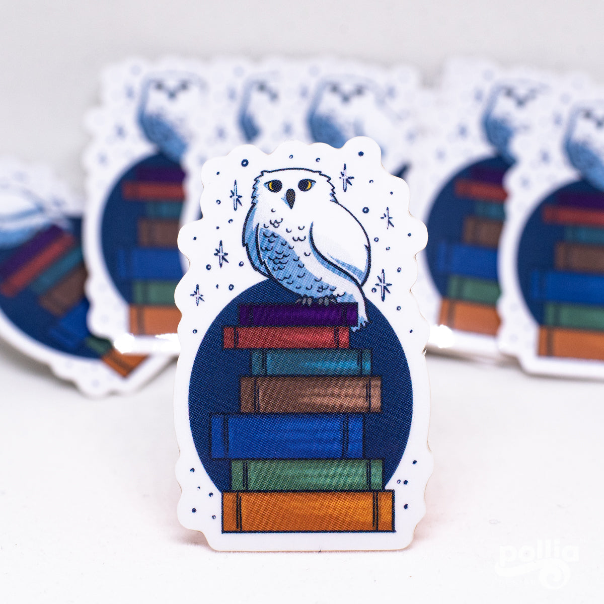 A Bookish Owl Sticker