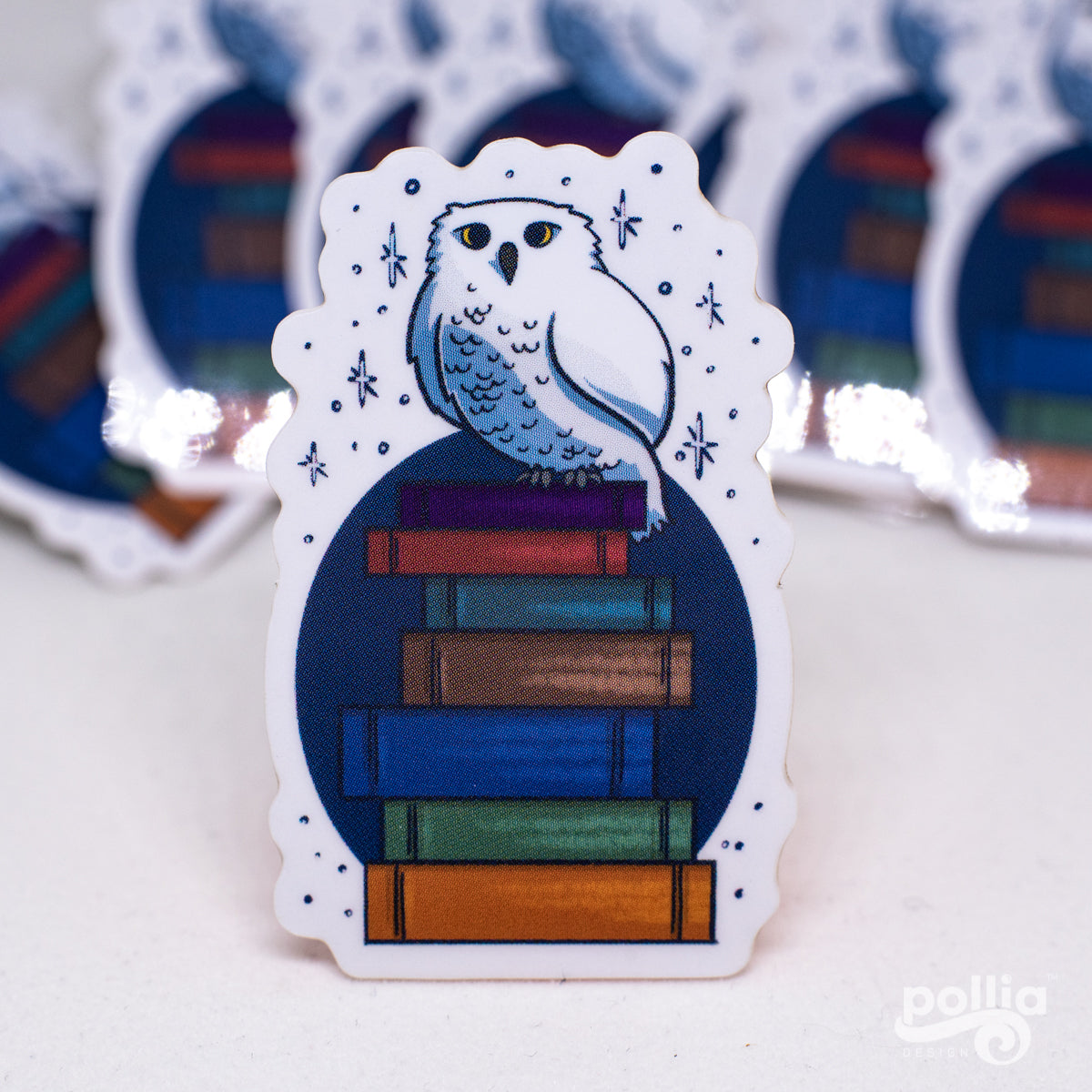 A Bookish Owl Sticker