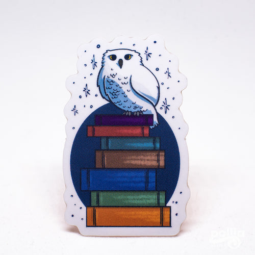 A Bookish Owl Sticker