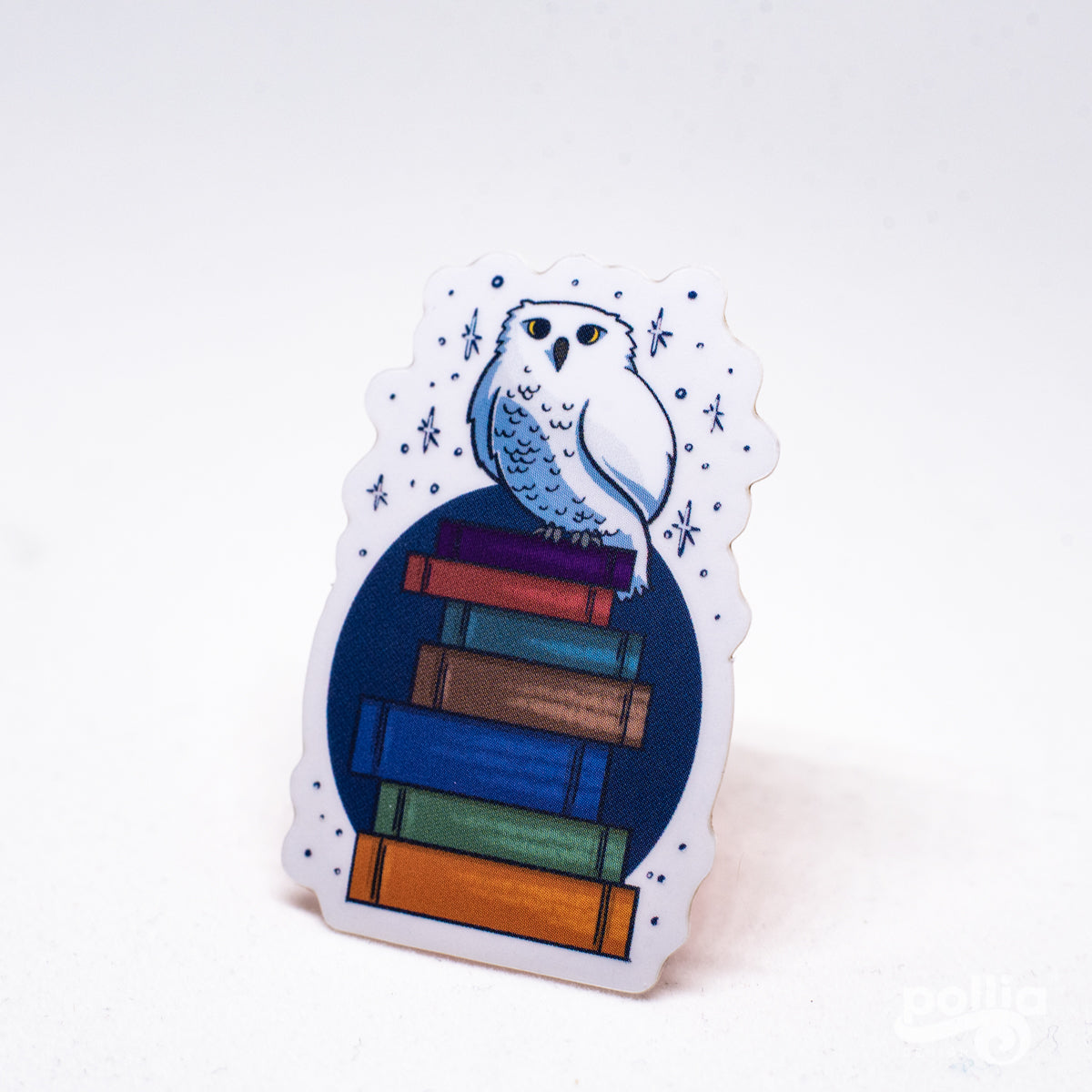 A Bookish Owl Sticker