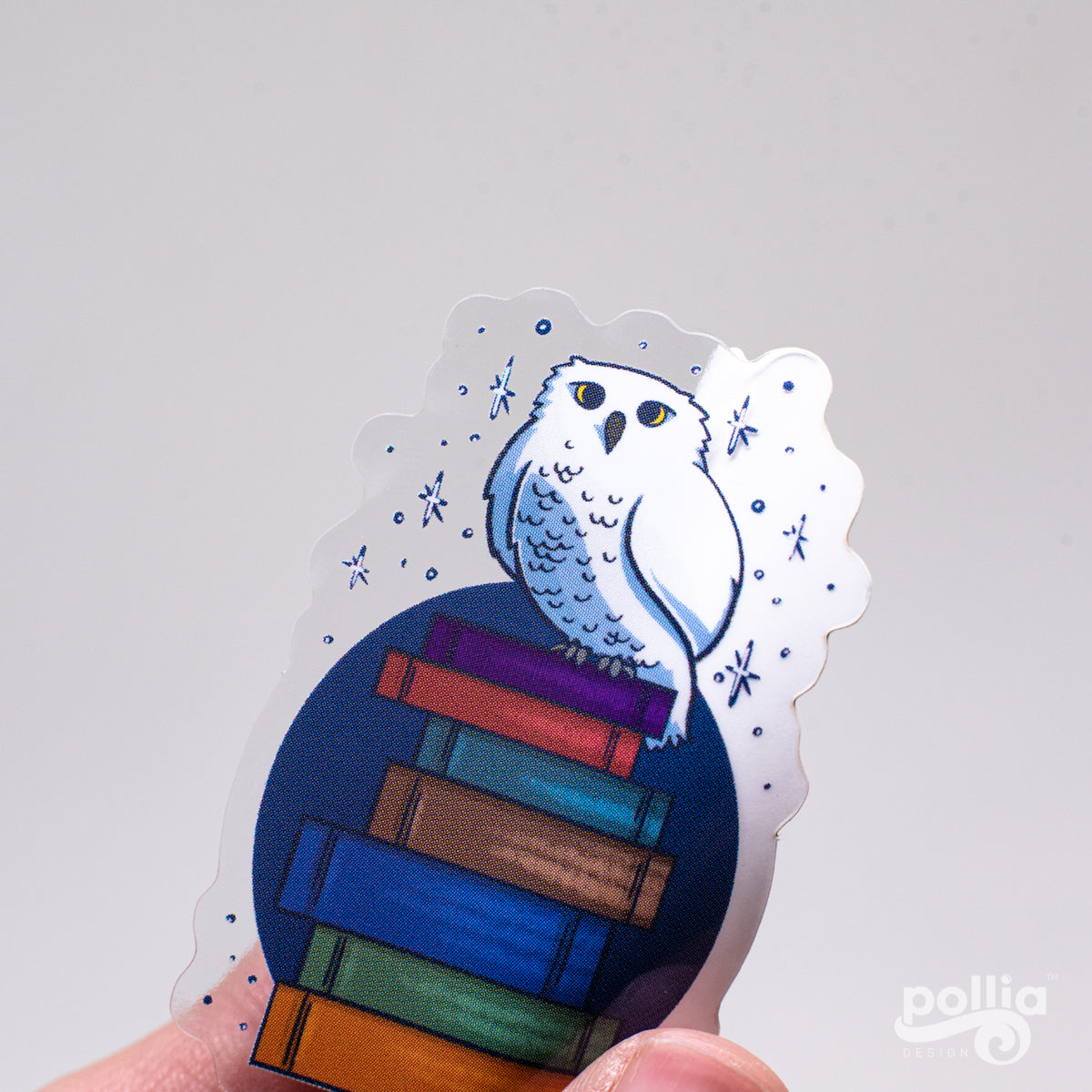 A Bookish Owl Sticker