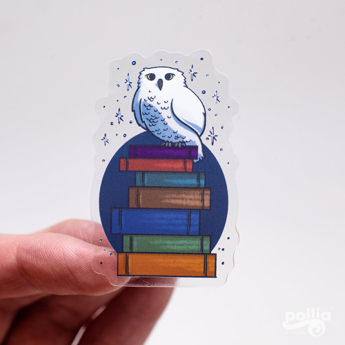 A Bookish Owl Sticker