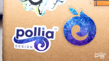 Load image into Gallery viewer, Pollia Design Brand Stickers and Mini-Pin