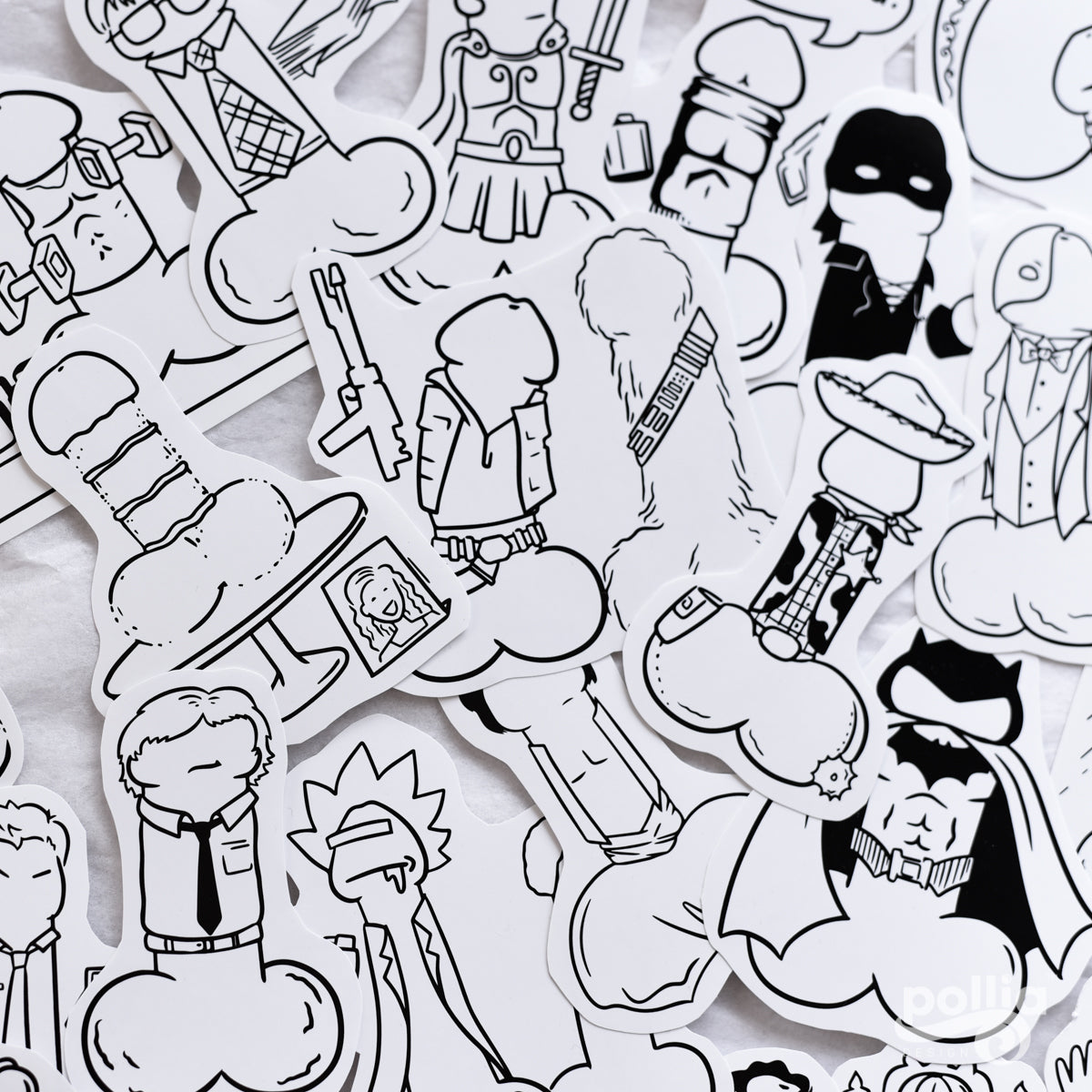 Doodle Dicks Individual Stickers