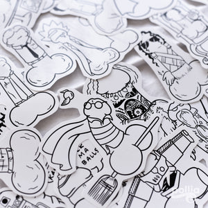 Complete Doodle Dicks Sticker Set