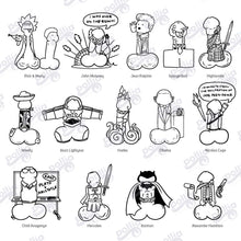 Load image into Gallery viewer, Doodle Dicks Individual Stickers