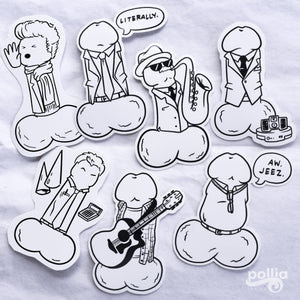 Peens and Recreation Sticker Set