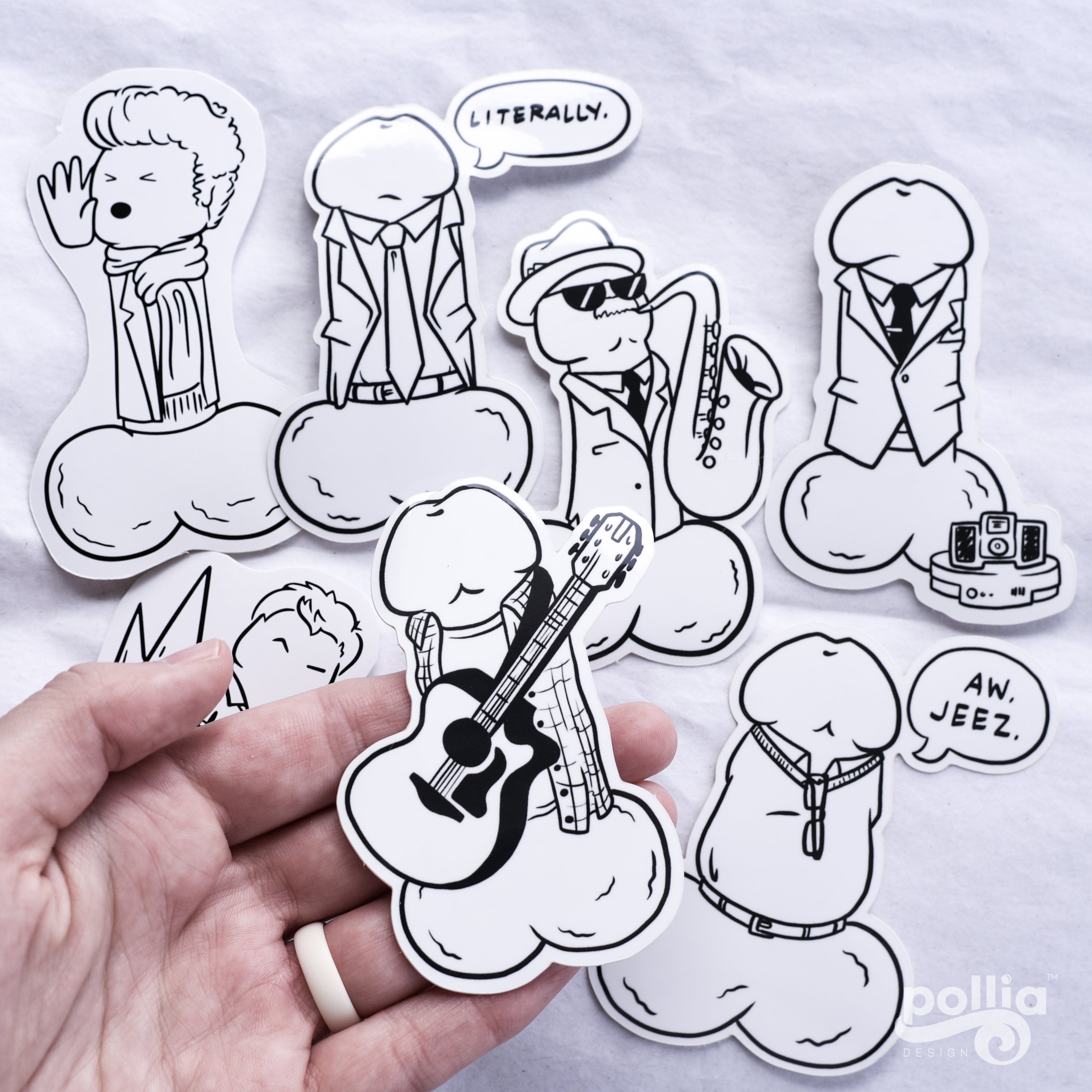 Peens and Recreation Sticker Set