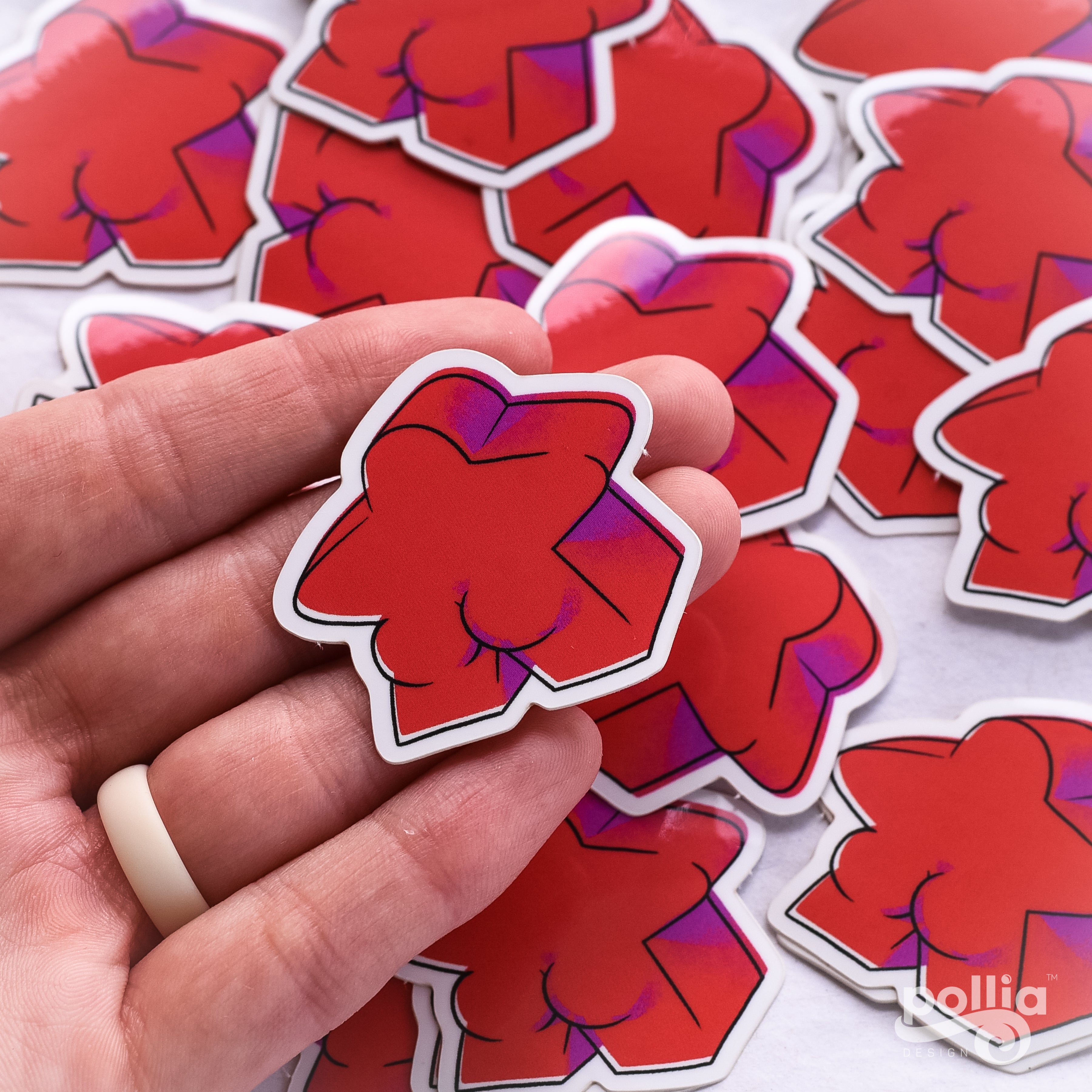 Meeple Butt Sticker