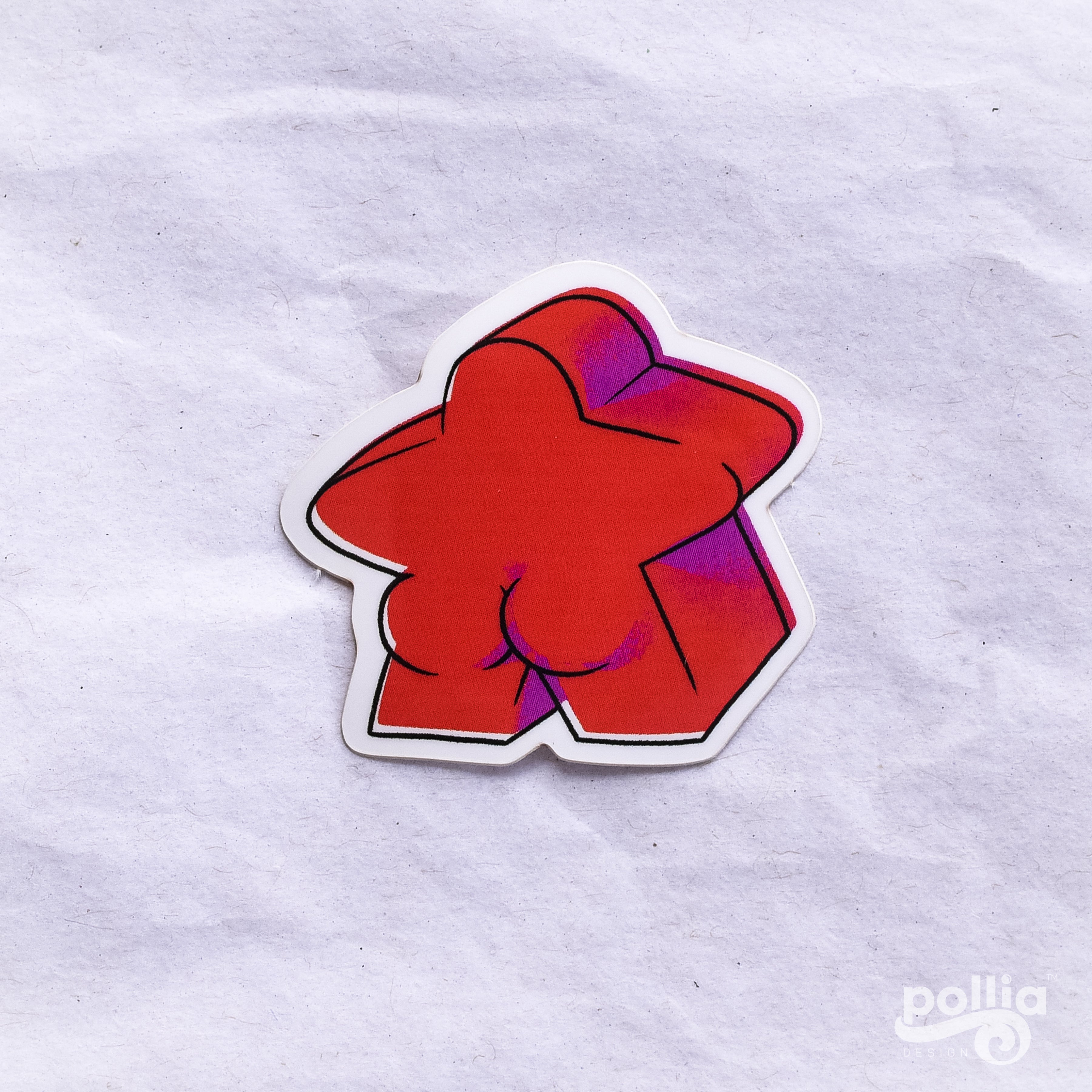 Meeple Butt Sticker