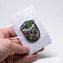 Load image into Gallery viewer, All These Dice Enamel Pin