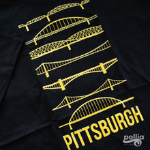 Load image into Gallery viewer, Pittsburgh Bridges Silhouette Sustainable T-Shirt