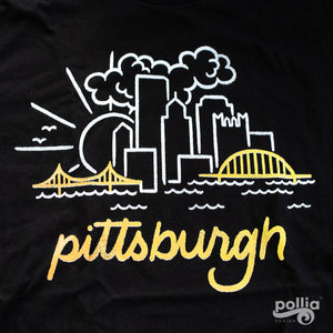 Pittsburgh Mono-Skyline Unisex T-Shirt