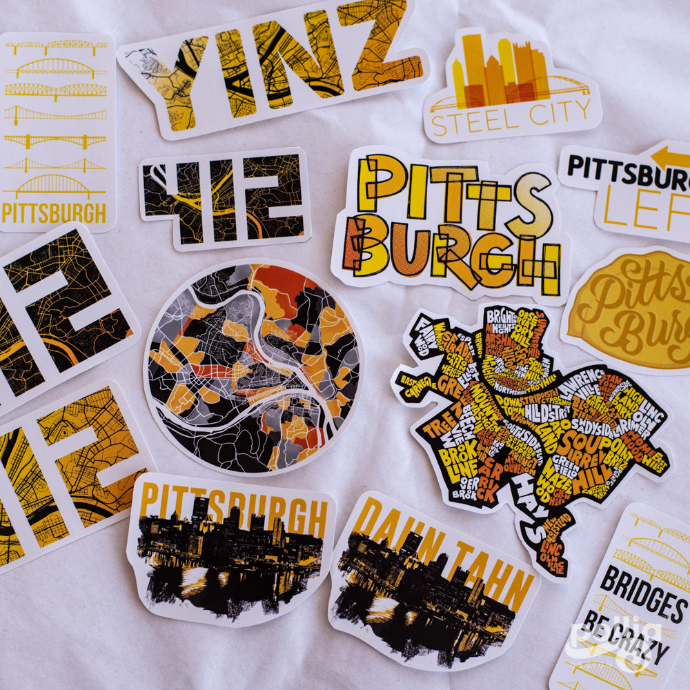 Pittsburgh Stickers – Pollia Design