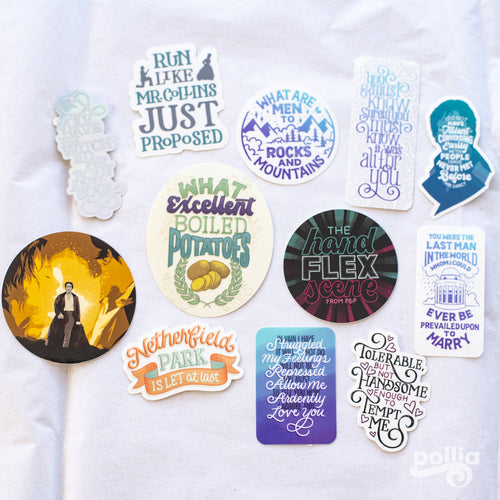 Pride and Prejudice Sticker Set