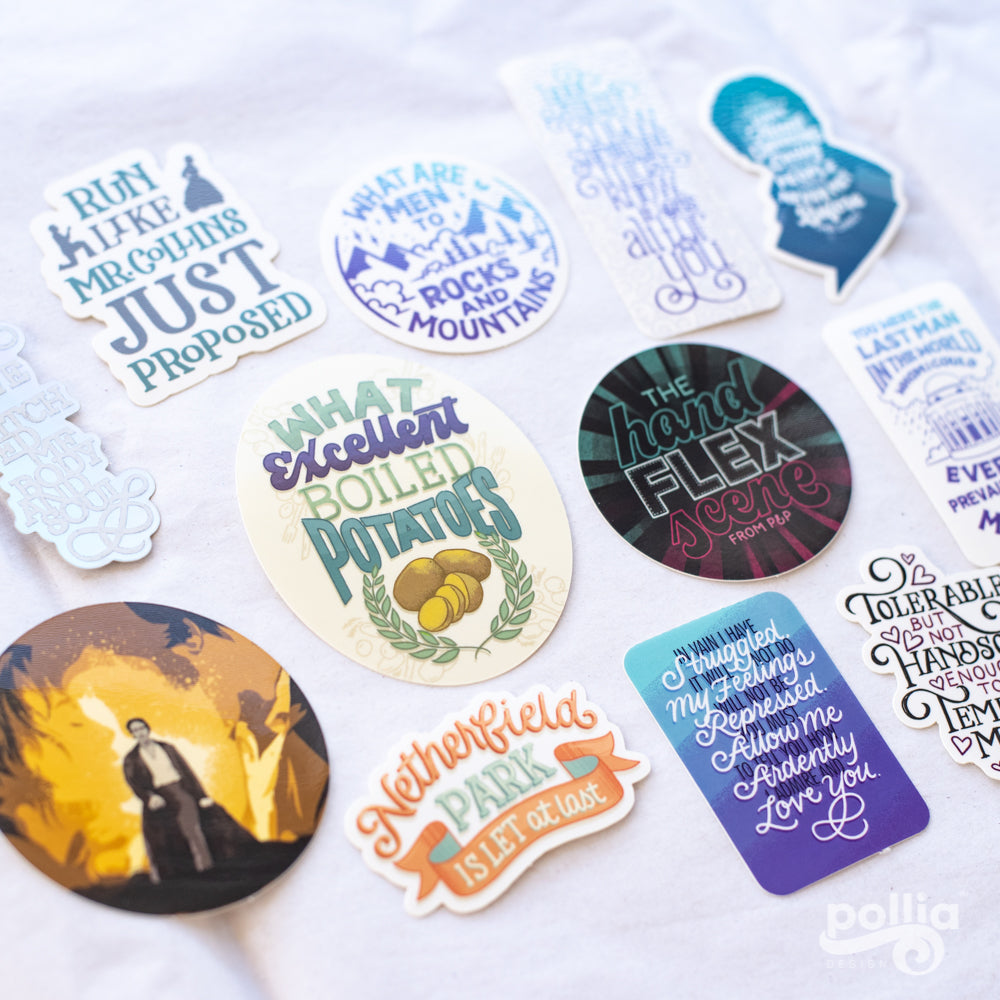 Pride and Prejudice Sticker Set