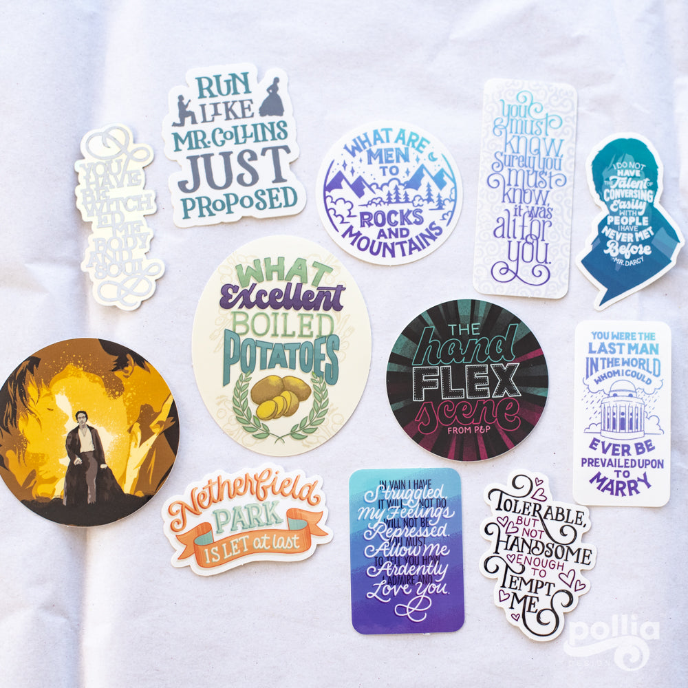 Pride and Prejudice Sticker Set