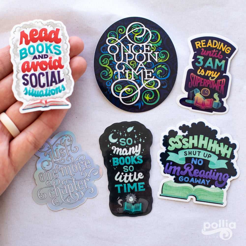 Bookworm Sticker Set