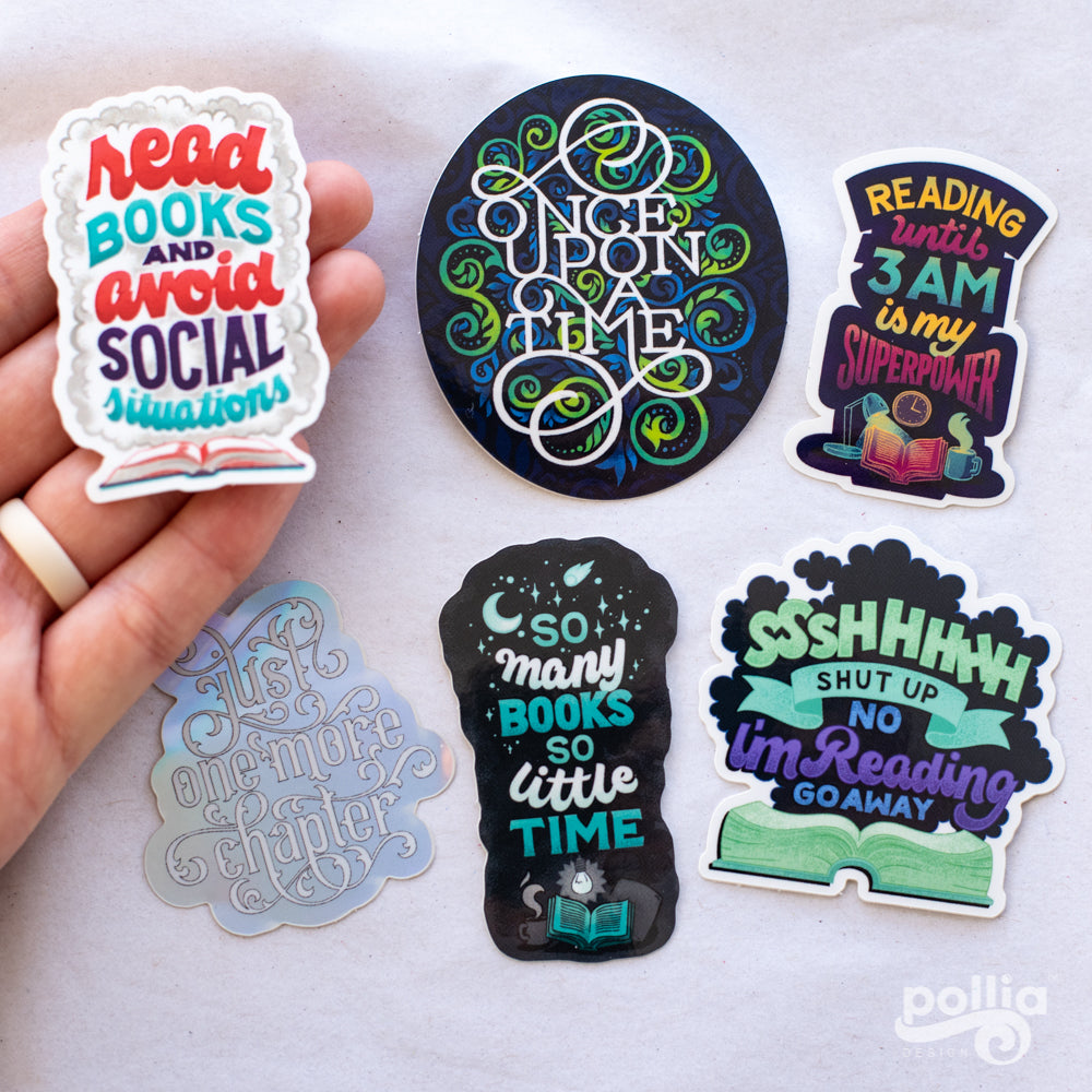 Bookworm Sticker Set – Pollia Design
