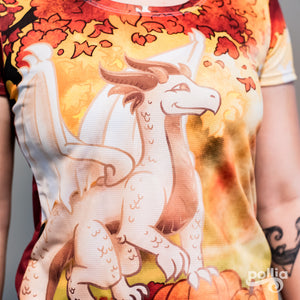 Autumn Dragon Women's Athletic T-shirt