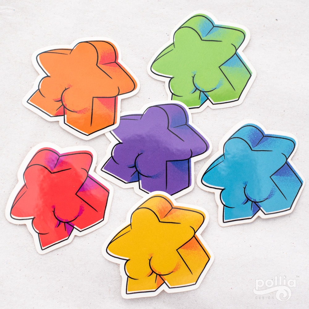 Meeple Butt Sticker