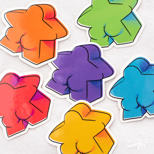 Meeple Butt Sticker