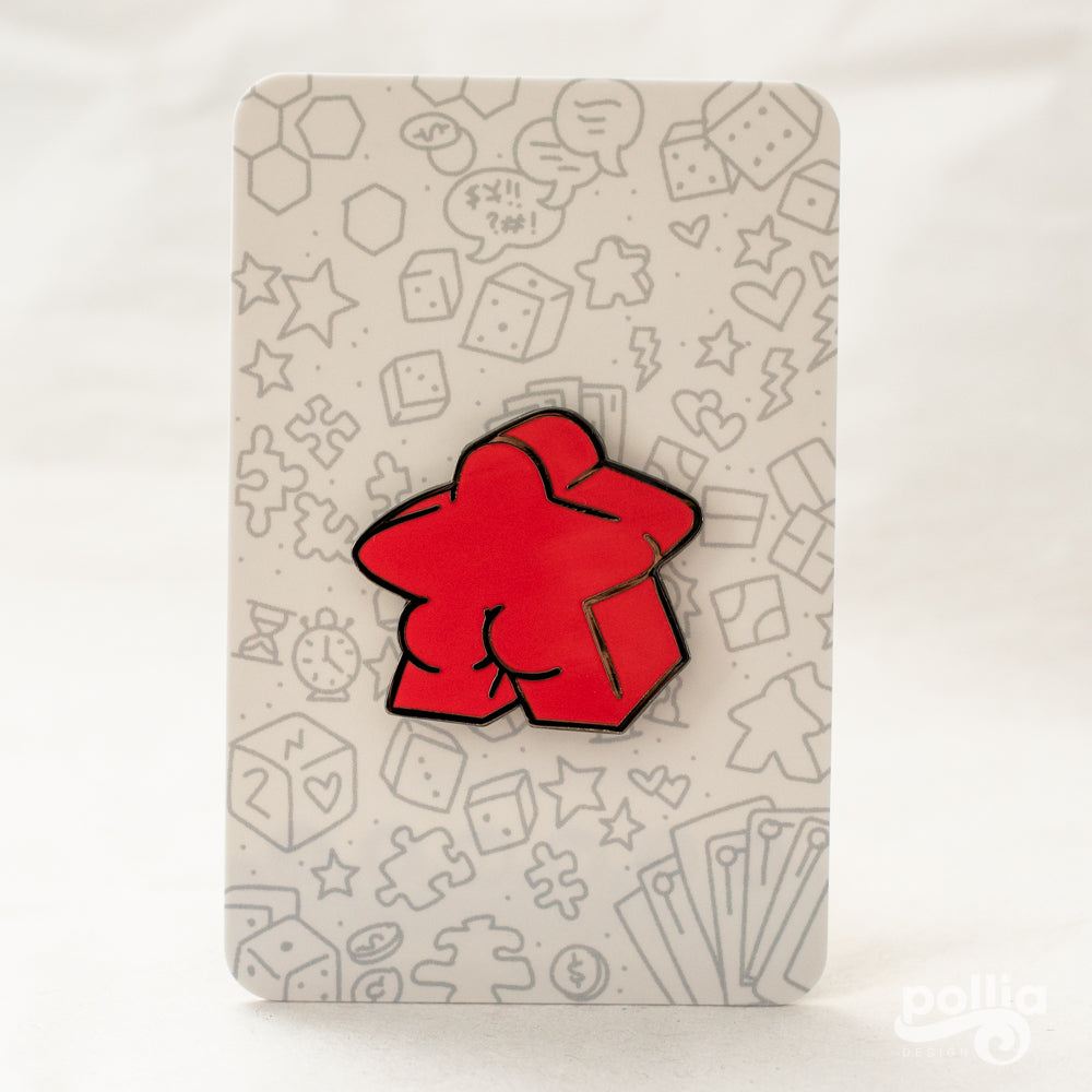 Meeple Butt Enamel Pins