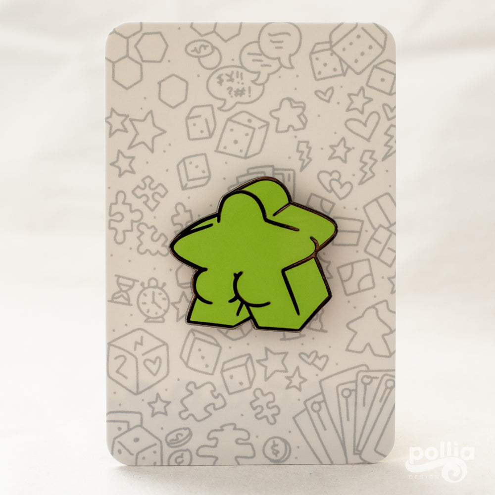 Meeple Butt Enamel Pins