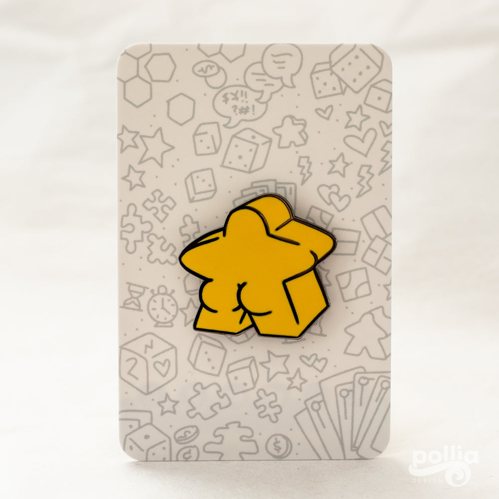 Meeple Butt Enamel Pins