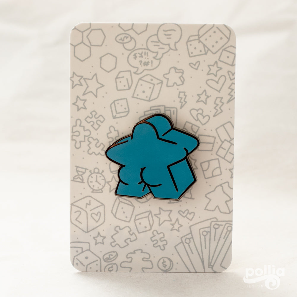 Meeple Butt Enamel Pins