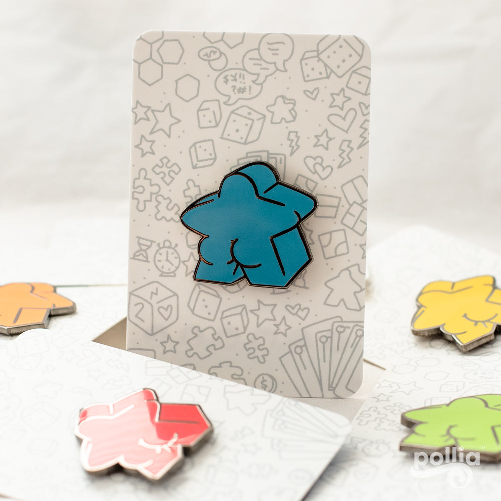 Meeple Butt Enamel Pins