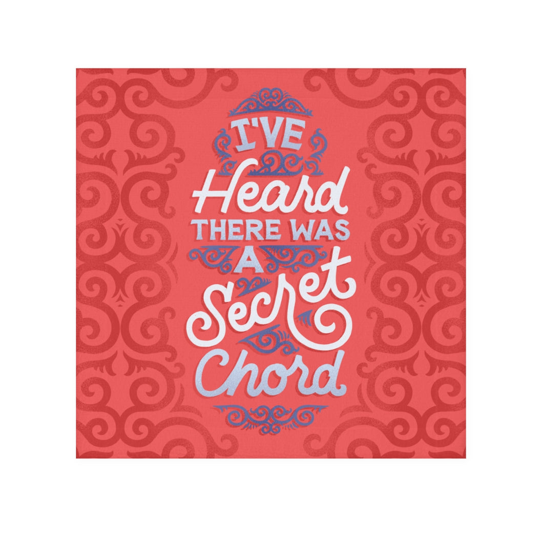 Secret Chord Face Towel