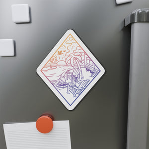 Camp Paradise Kiss-Cut Magnet