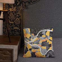 Load image into Gallery viewer, Pittsburgh Map Throw Pillow