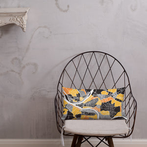 Pittsburgh Map Throw Pillow