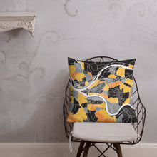 Load image into Gallery viewer, Pittsburgh Map Throw Pillow