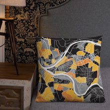 Load image into Gallery viewer, Pittsburgh Map Throw Pillow