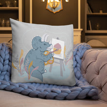 Load image into Gallery viewer, Sweet Painting Dino Pillow