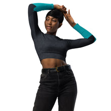 Load image into Gallery viewer, Bookish Doodles V5 Women&#39;s Long Sleeve Crop Top