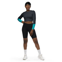 Load image into Gallery viewer, Bookish Doodles V5 Women&#39;s Long Sleeve Crop Top
