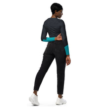 Load image into Gallery viewer, Bookish Doodles V5 Women&#39;s Long Sleeve Crop Top