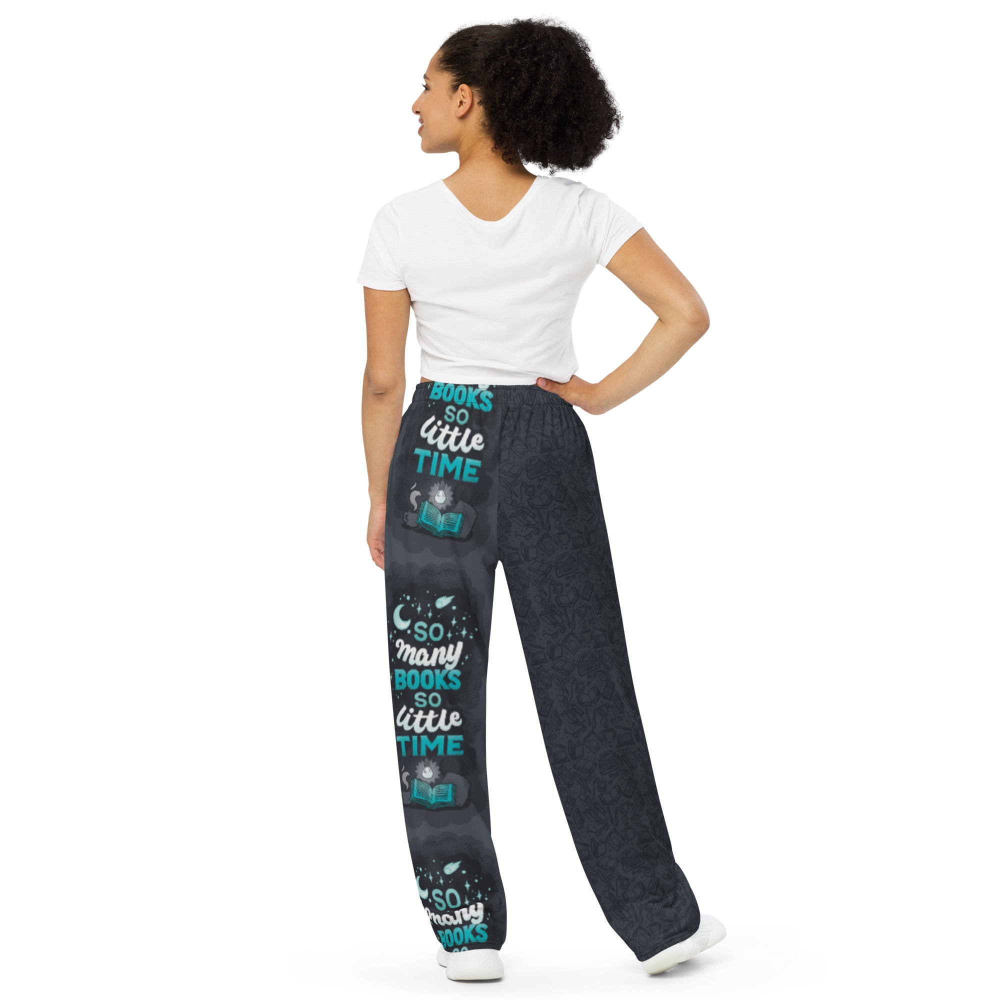 So Many Books Unisex Wide Pants