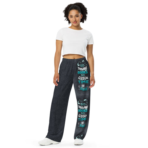 So Many Books Unisex Wide Pants
