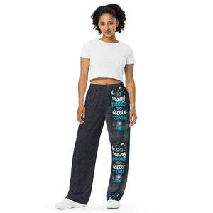 So Many Books Unisex Wide Pants – Pollia Design