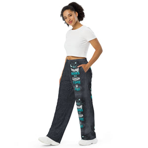So Many Books Unisex Wide Pants