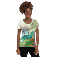 Load image into Gallery viewer, All-Over Print Women&#39;s Athletic T-shirt