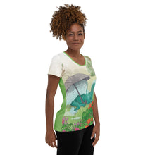 Load image into Gallery viewer, All-Over Print Women&#39;s Athletic T-shirt